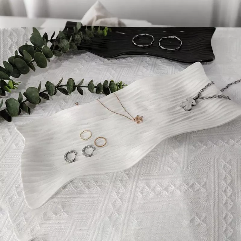 Bandeja de joyería vintage de lujo cerámico