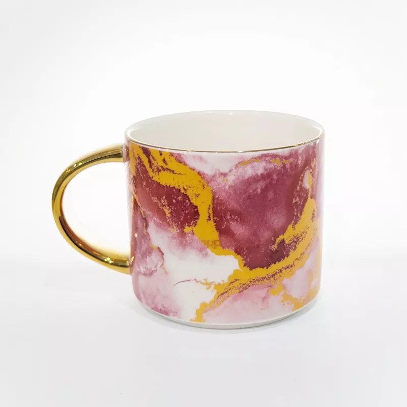 Taza de cerámica con diseño de mármol elegante Taza de cerámica con diseño de mármol elegante