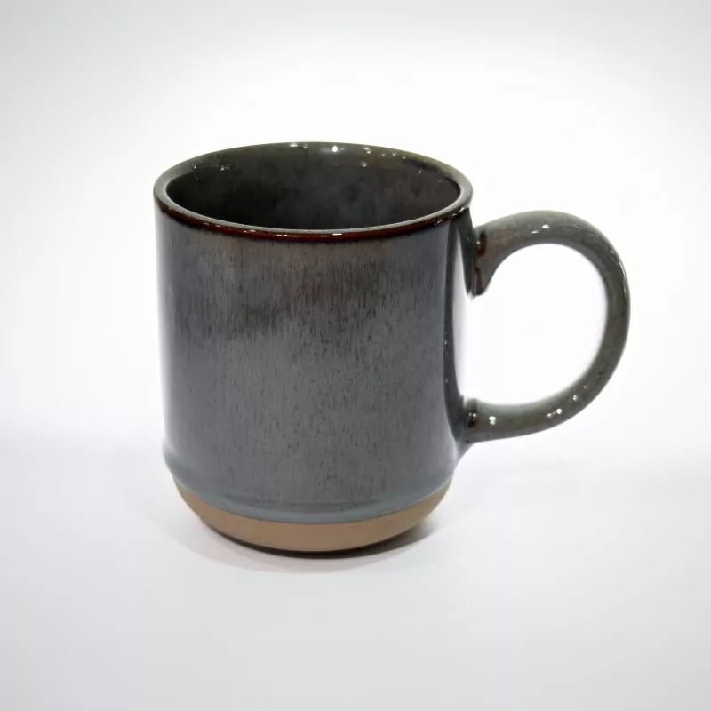 Taza gris de viaje de cerámica moderna simple